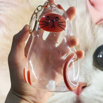 Small Cat Fur Storage Pendant Ornament Container
