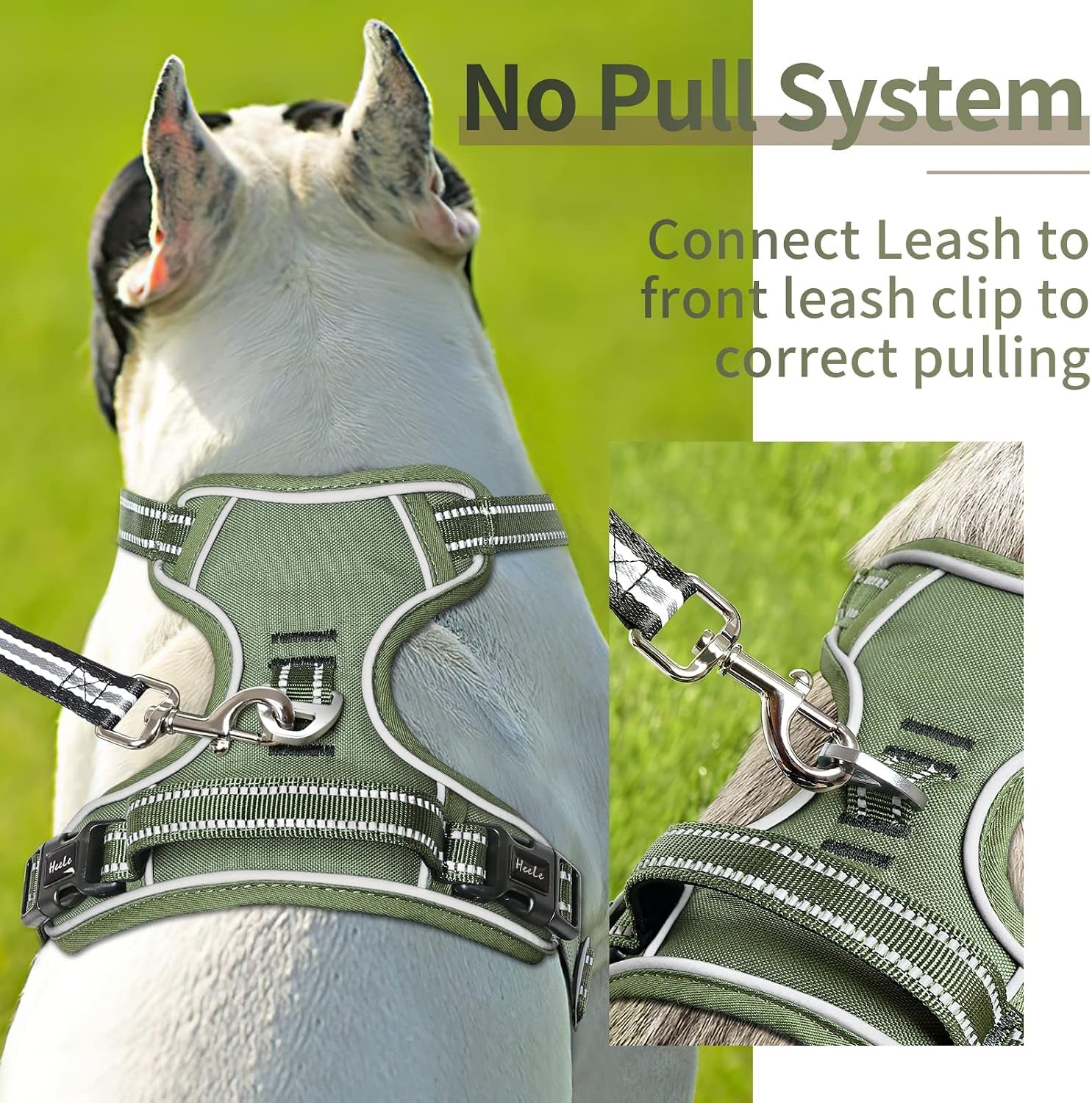 No Pull Adjustable Padded Reflective Dog Harness