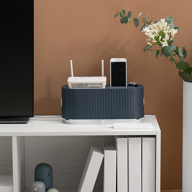 Hide Messy Cords with a Clean Cable Storage Box