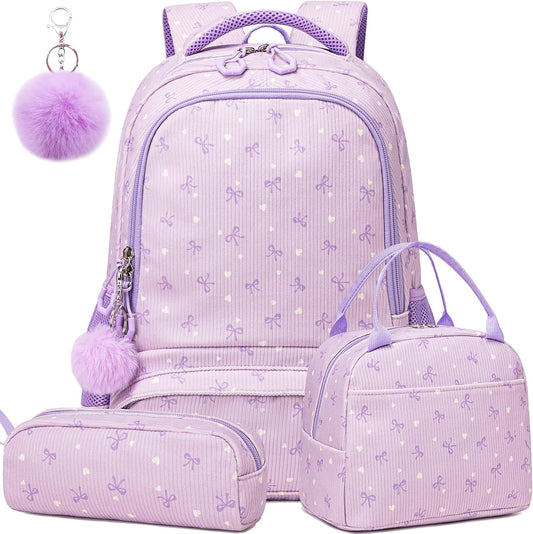 Unicorn Backpack Kids School Bookbag 3-In-1 Set