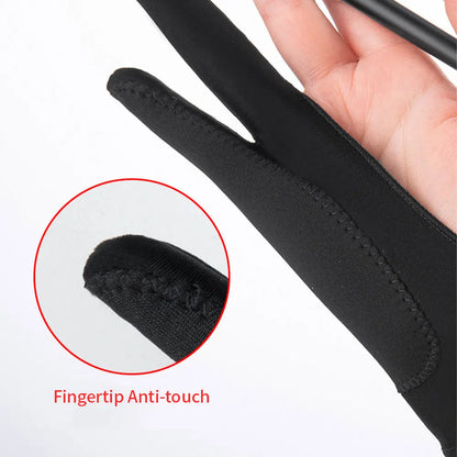 Anti-Touch Two-Finger Hand Painting Gloves Art Supplies
