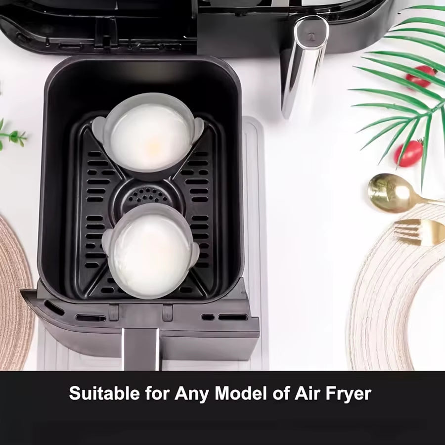 Air Fryer Silicone Egg Poacher Cups Set