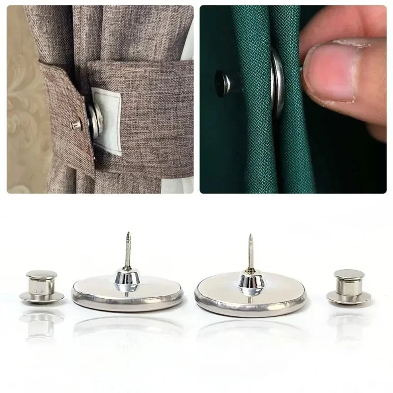 Curtain Magnetic Button Nail-Free Window Fastener