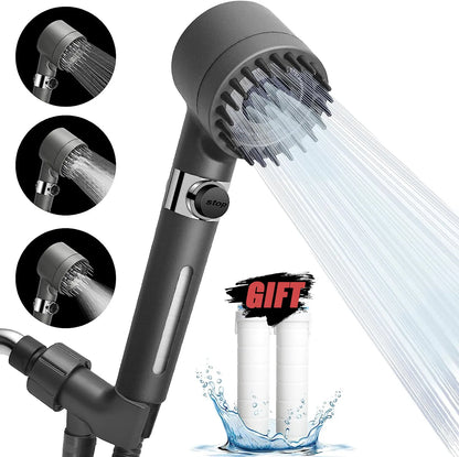 High-Pressure Shower Head 3-Mode Adjustable Spray