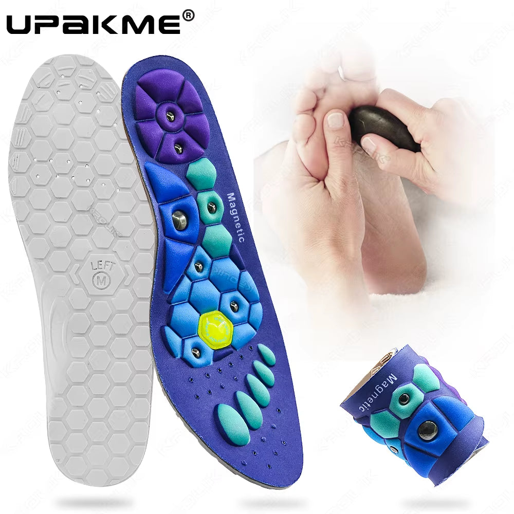 Magnetic Therapy Sports Insoles Foot Massage Pads
