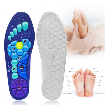 Magnetic Therapy Sports Insoles Foot Massage Pads