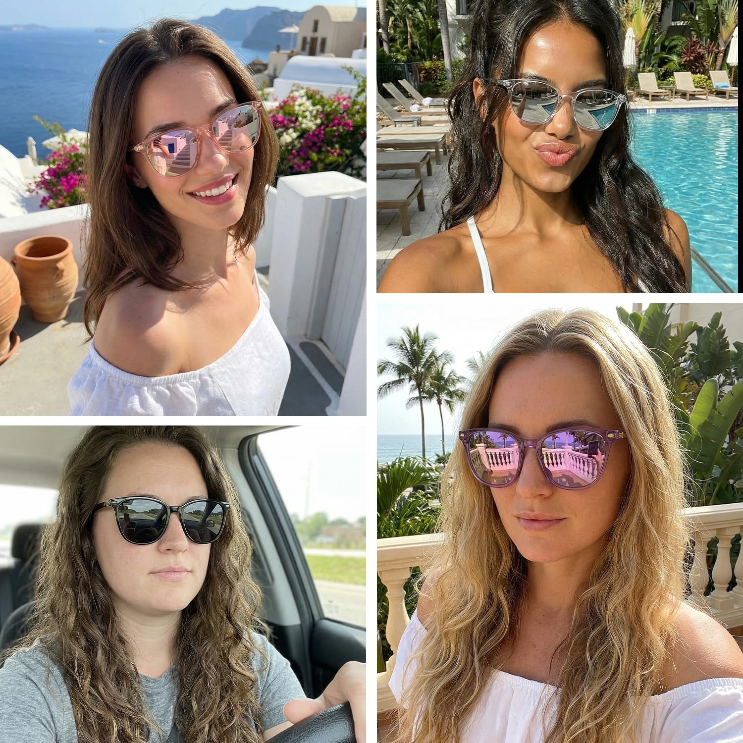 Polarized Sunglasses with UV400 Mirrored Lens