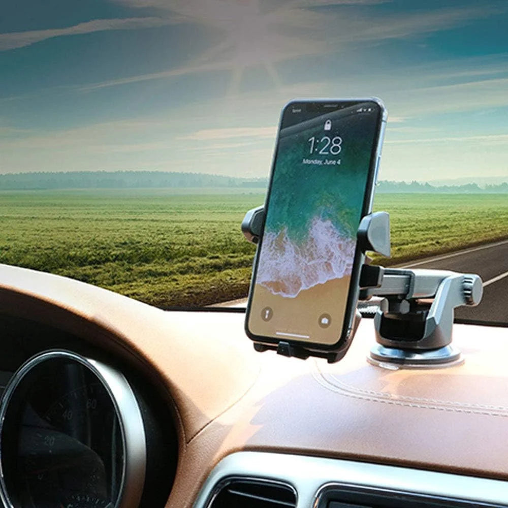 Dashboard Windshield Suction Phone Mount Extendable Arm