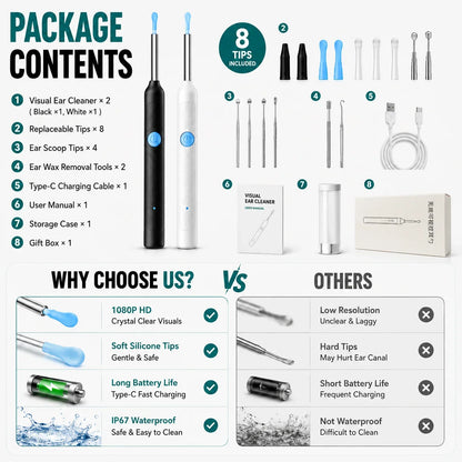 Wireless Visual Silicone Ear Spoon Endoscope Camera