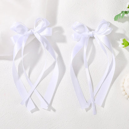 Cute Ribbon Bow Headband Long Tassel Hair Clip