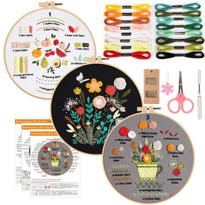 Embroidery Kit for Beginners Starter Set