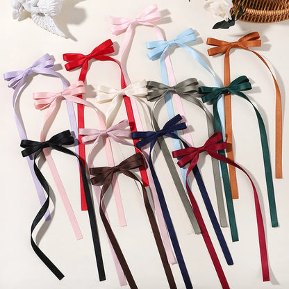 Cute Ribbon Bow Headband Long Tassel Hair Clip