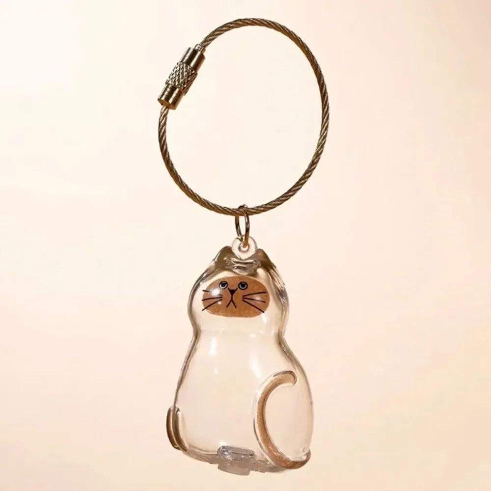 Small Cat Fur Storage Pendant Ornament Container