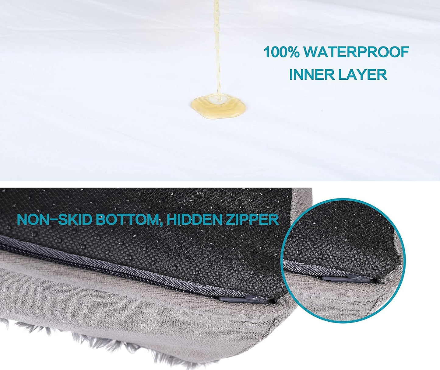 Jumbo Orthopedic Memory Foam Pet Bed with Cooling Gel