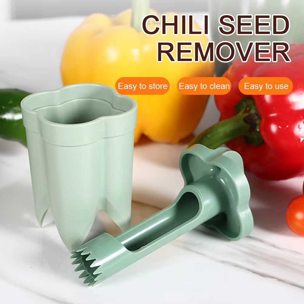2-In-1 Fruit Pepper Corer Seed Removing Tool