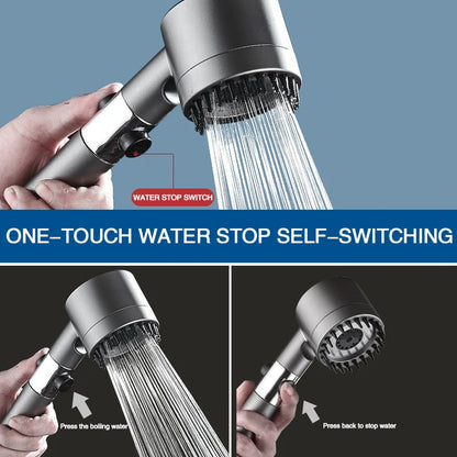 High-Pressure Shower Head 3-Mode Adjustable Spray