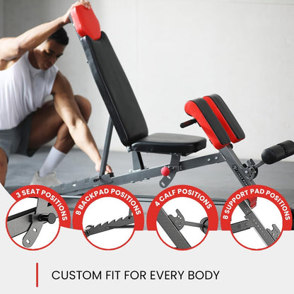 All-In-One Adjustable Weight Bench – Home Gym Incline/Decline