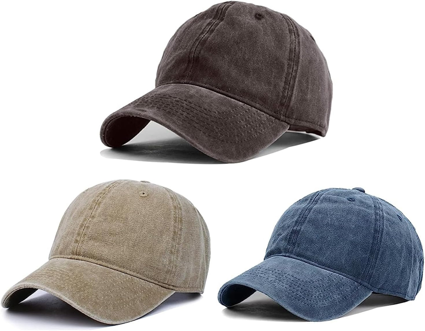 Vintage Washed Distressed Trucker Hat – Adjustable Dad Cap