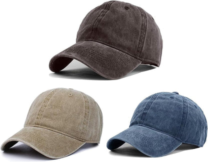 Vintage Washed Distressed Trucker Hat – Adjustable Dad Cap