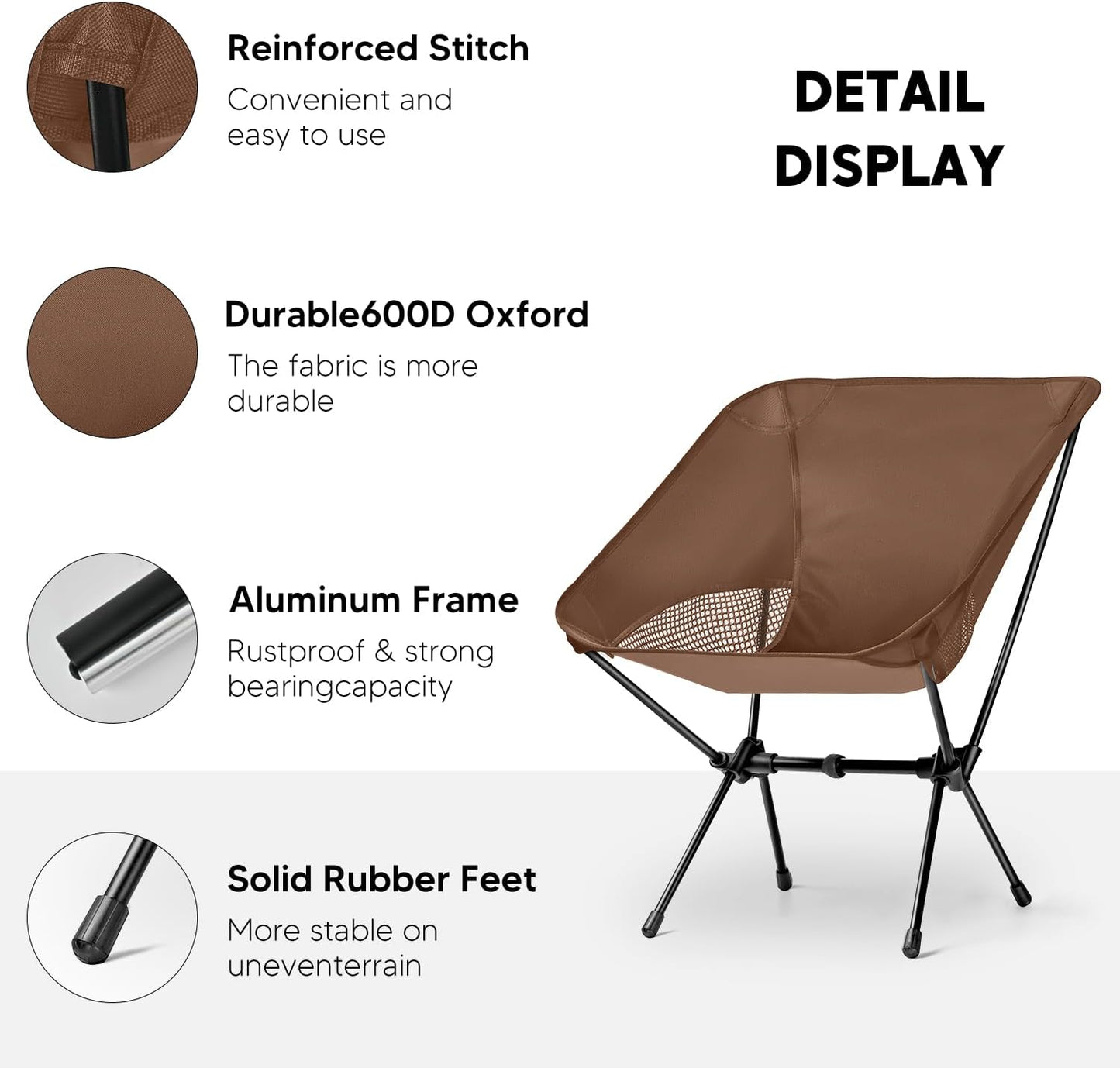 Lightweight Portable Folding Backpacking Hiking Chair