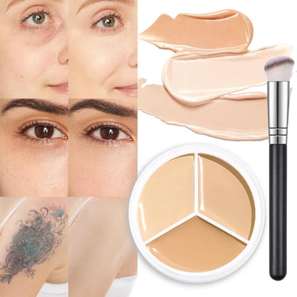 3-Color Concealer Palette Dark Circle Coverage
