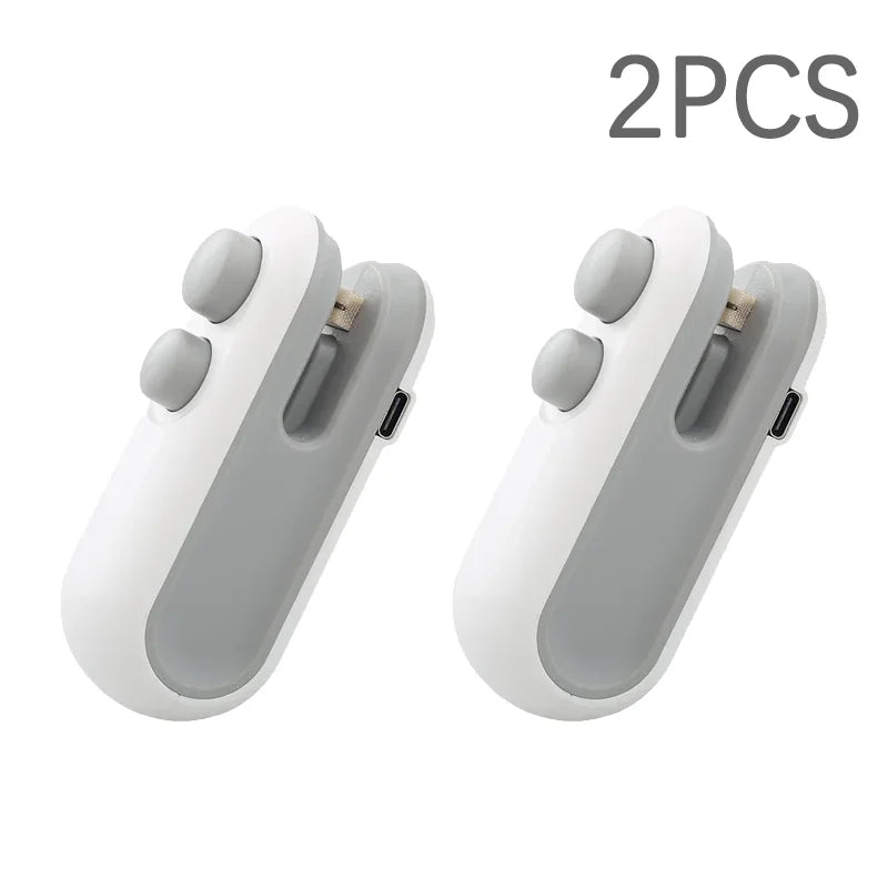Portable 2-In-1 Mini Heat Sealer for Snacks