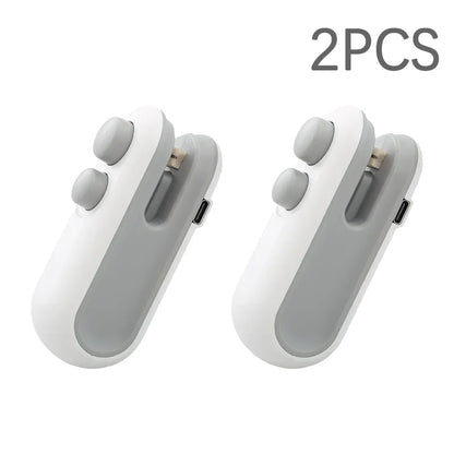 Portable 2-In-1 Mini Heat Sealer for Snacks