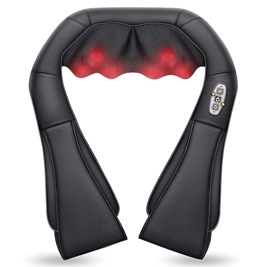 Shiatsu Neck & Shoulder Massager with Heat – 4D Deep Kneading