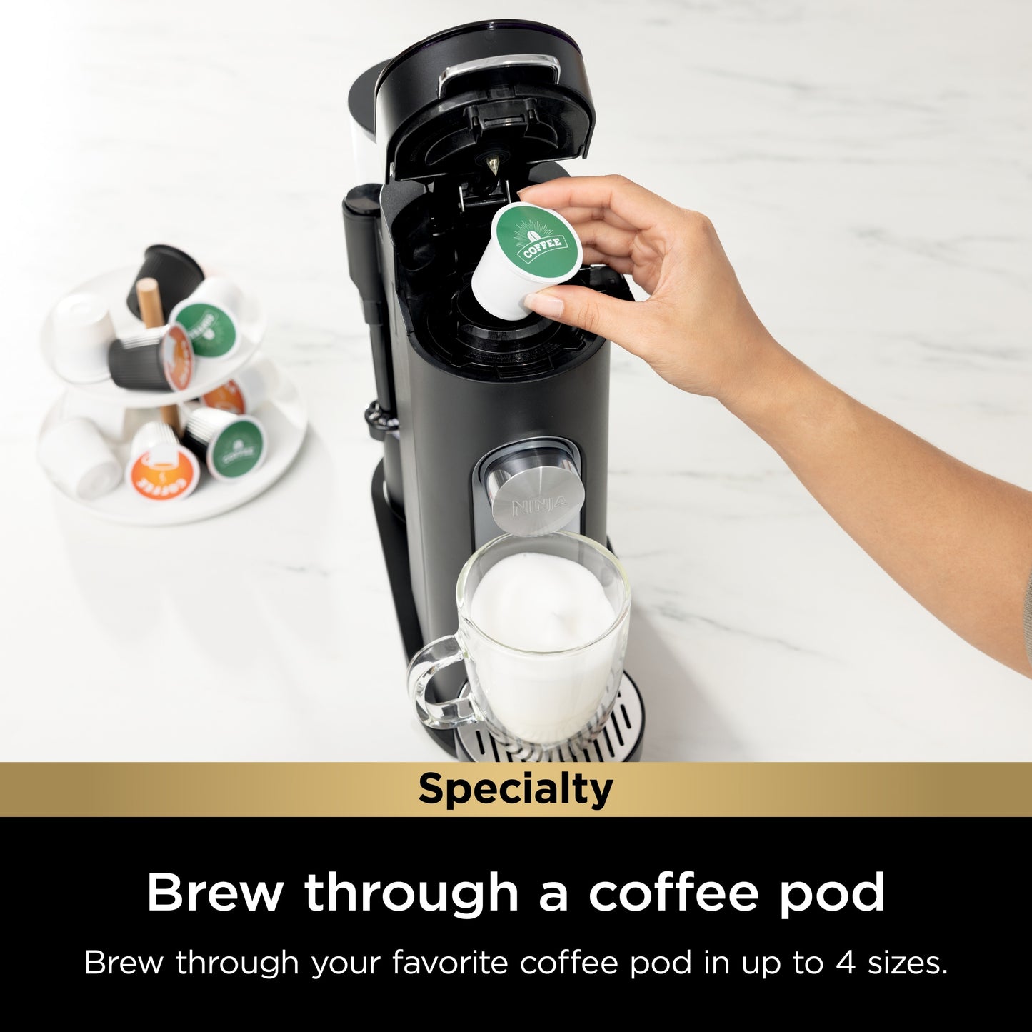 Pods & Grounds Specialty Single-Serve Coffee Maker
