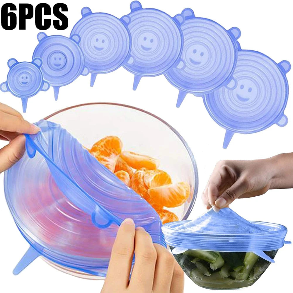 6-Pack Silicone Food Preservation Lids