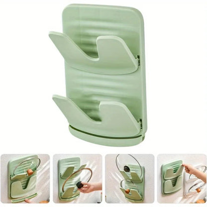 Foldable No-Drill Pot Lid & Cutting Board Holder New Looks Amazing