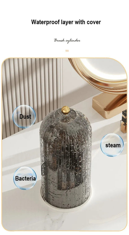 360° Covered Toothbrush & Vanity Organizer New Looks Amazing