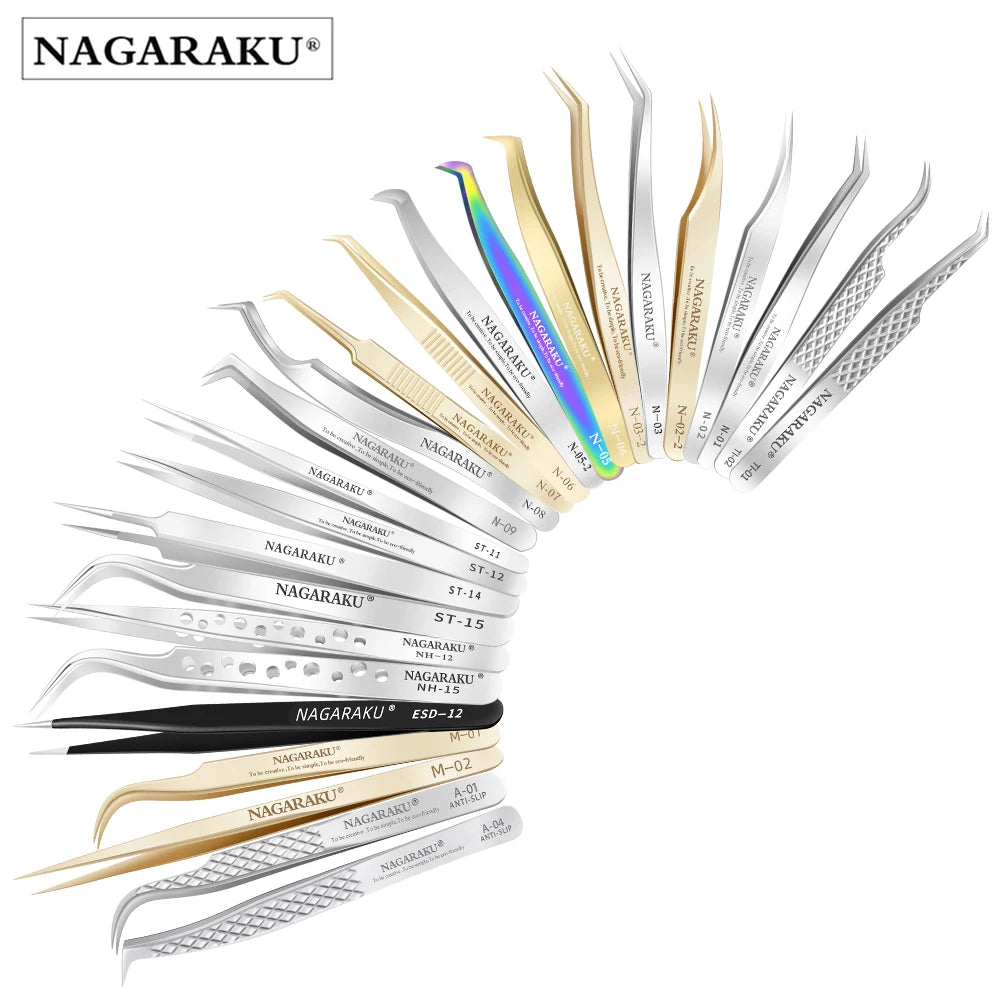 Precision Eyelash Extension Tweezers