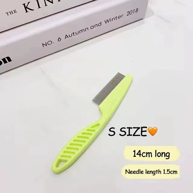 Pet Hair Shedding Comb Stainless Steel Flea Comb