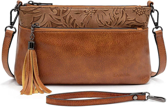 Vintage Turquoise Concho Crossbody Wallet Purse