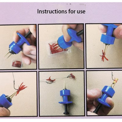 Red Worm Feeding Device Quick Feeding Hook Clip