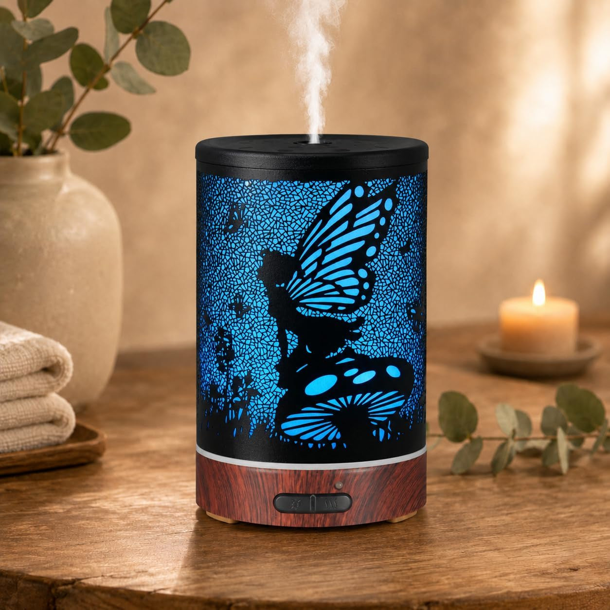 Ultrasonic Essential Oil Diffuser 7 Color Lighting