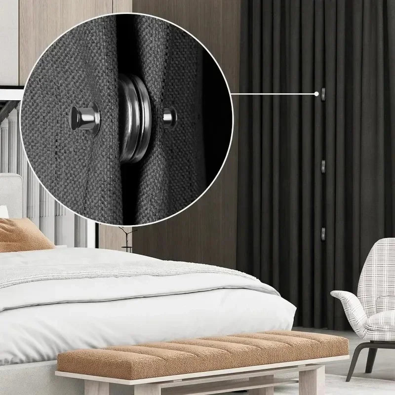 Curtain Magnetic Button Nail-Free Window Fastener