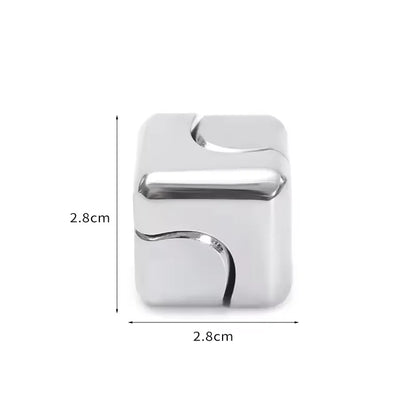 Metal Cube Spinner Fidget Toy 3D Puzzle Gyro Gear