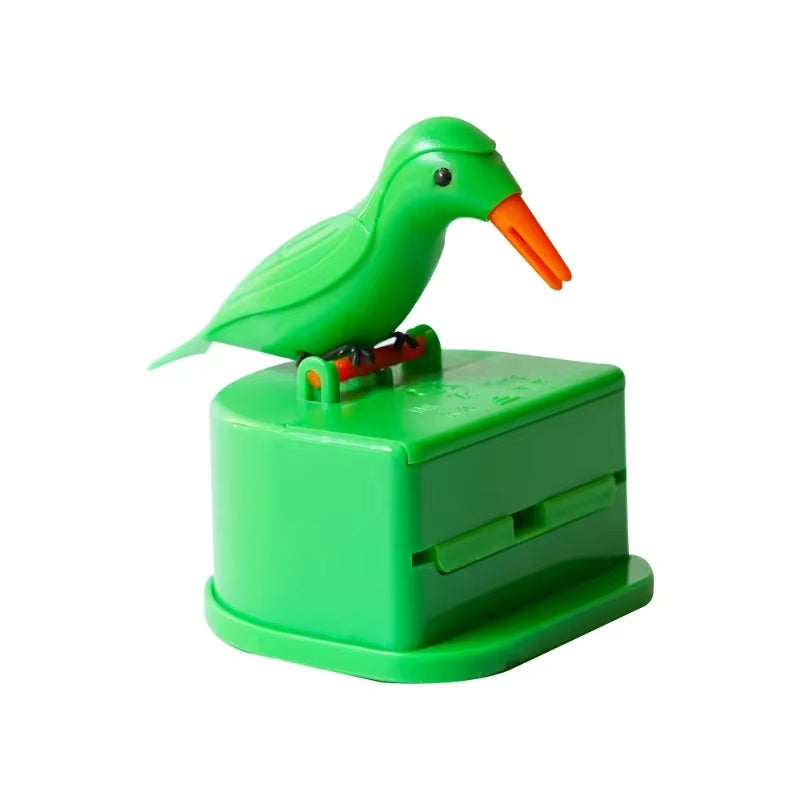 Small Bird Automatic Toothpick Dispenser Container