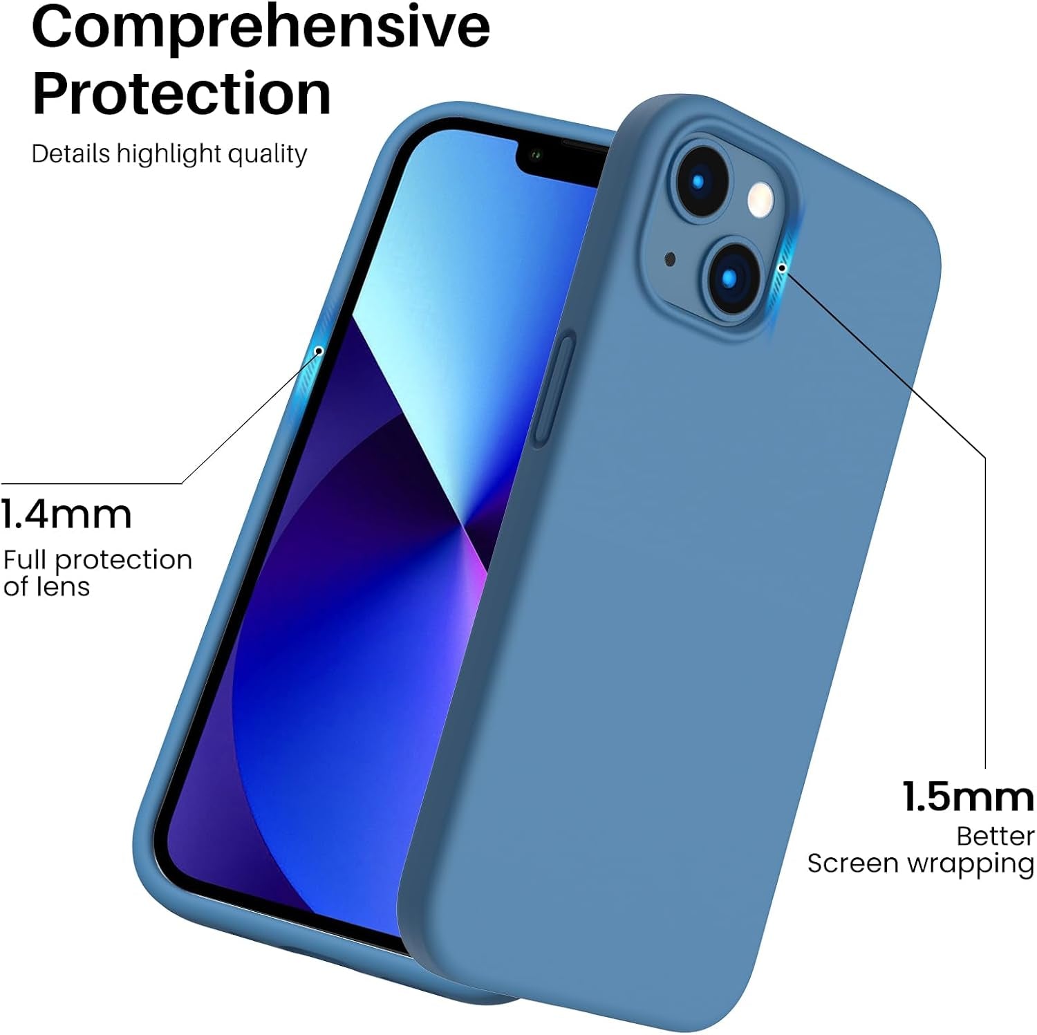 Shockproof Liquid Silicone Phone Case – Soft-Touch Protective Cover