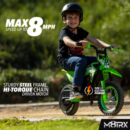 12V Electric Kids Dirt Bike – Battery-Powered Ride-On Motorcycle