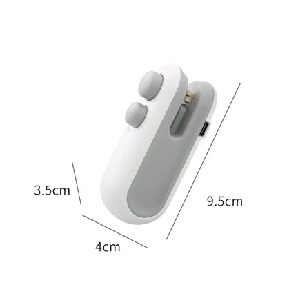 Portable 2-In-1 Mini Heat Sealer for Snacks