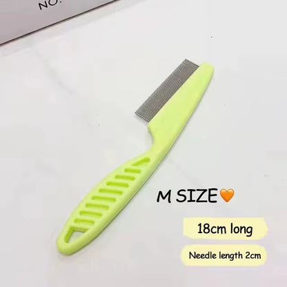 Pet Hair Shedding Comb Stainless Steel Flea Comb