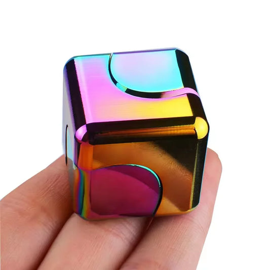 Metal Cube Spinner Fidget Toy 3D Puzzle Gyro Gear