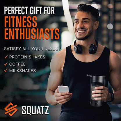 Rechargeable Self-Stirring Shaker Bottle – Auto-Blend Protein Cup