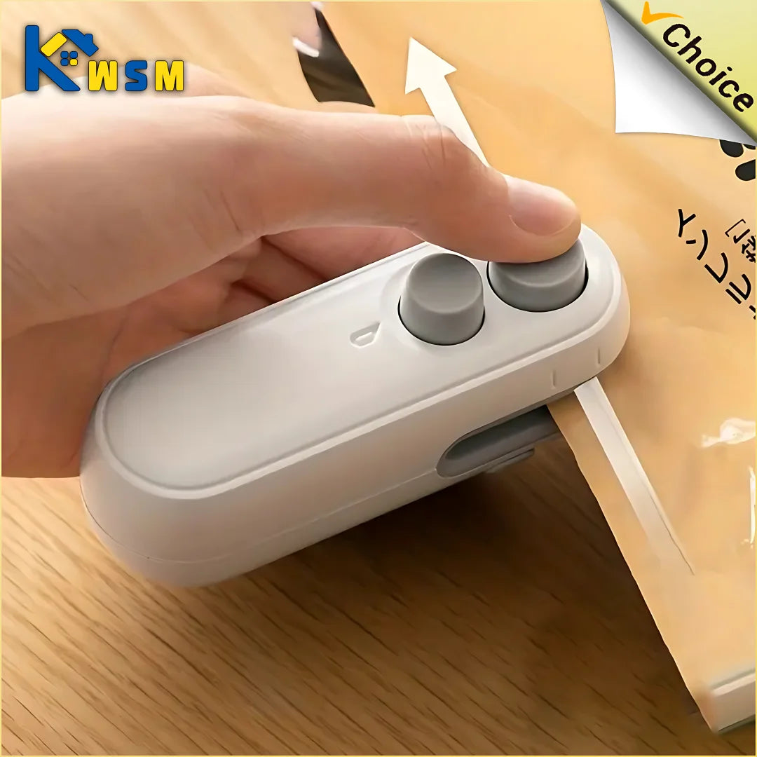 Portable 2-In-1 Mini Heat Sealer for Snacks