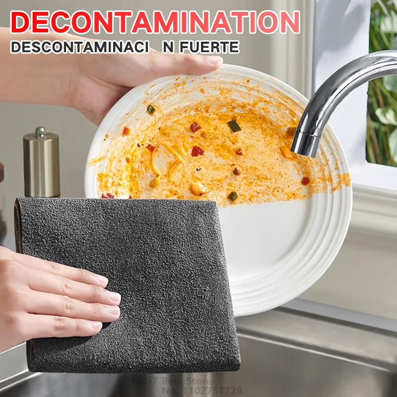 Thickened Magic Cleaning Cloth Microfiber Glass Towel