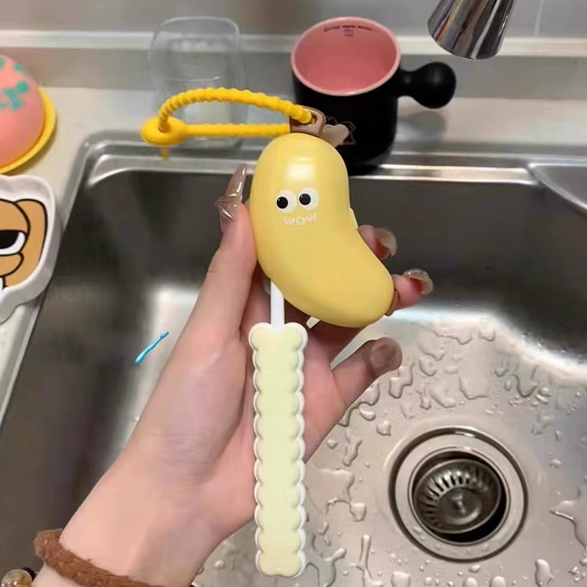 Banana Toothbrush Protective Travel Cap with Storage
