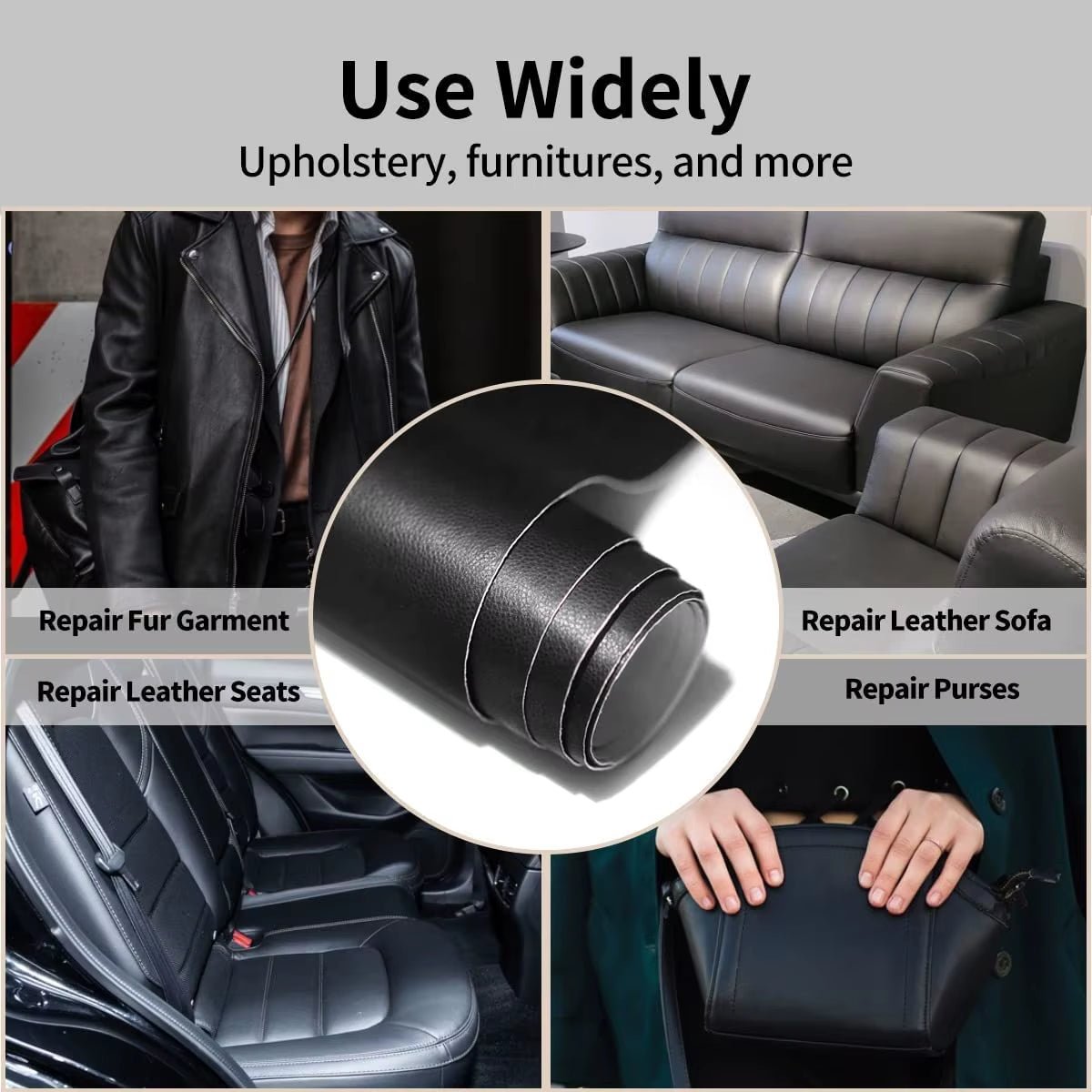 Self-Adhesive Leather Repair Patch Tape DIY Fix